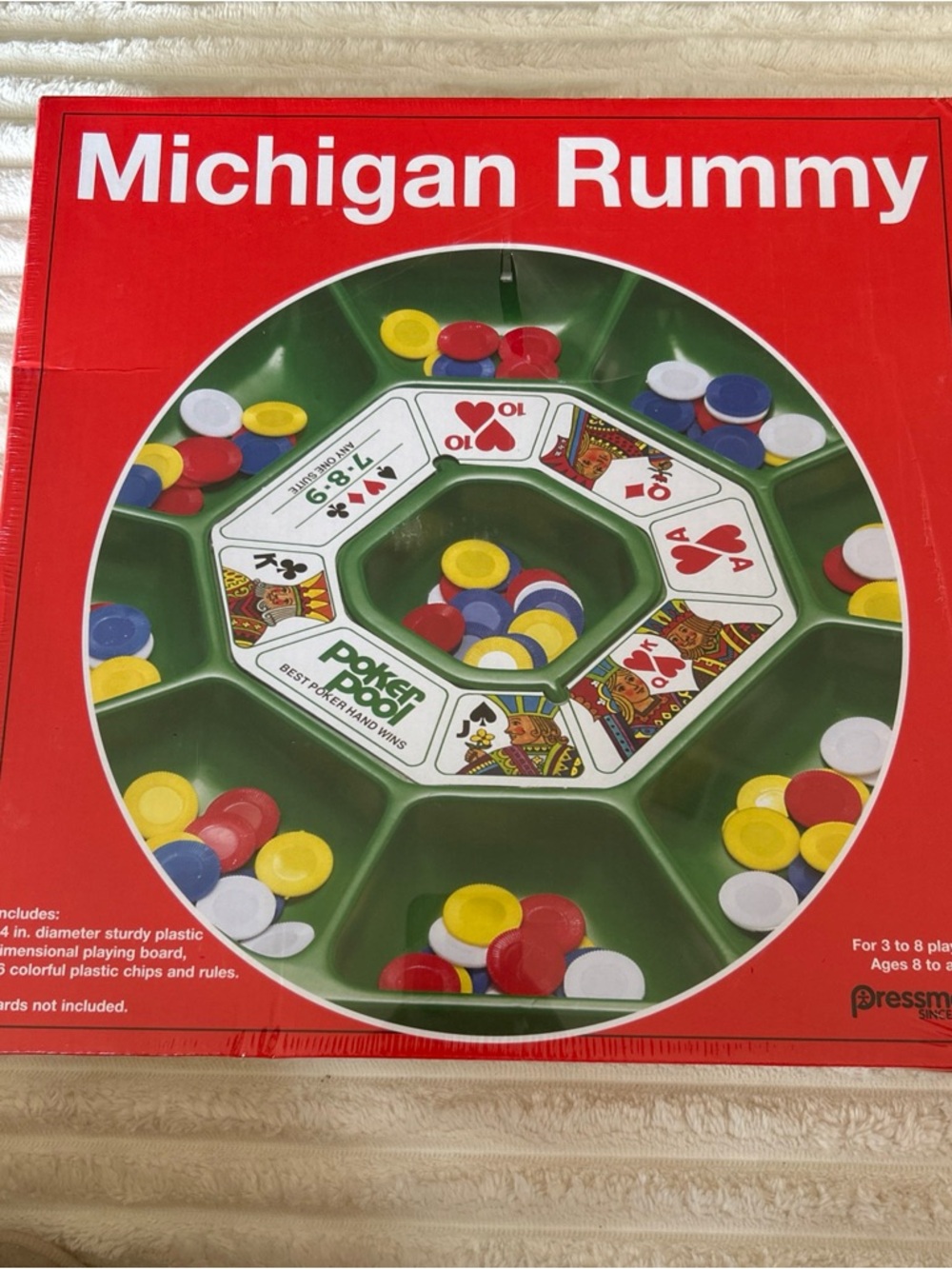 Michigan Rummy Board Game - Red - Picture 2 of 4